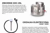 Destylator do bimbru elektryczny 25-50L na zbiorniku KEG, zestaw — ujęcie 4