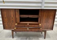 Duńska komoda , regał Highboard rosewood — ujęcie 2