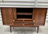 Duńska komoda , regał Highboard rosewood — ujęcie 2