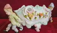 Duża porcelanowa figuralna żardiniera - SPRZEDAŻ OD 9 GRUDNIA — ujęcie 4