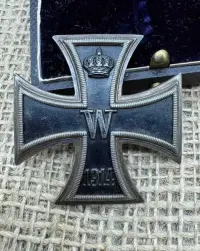 EK Krzyż żelazny 1j klasy 1914 sygnowany 800 w oryginalnym pudełku — ujęcie 2