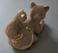 Figurka brokatowa kotki styl Glamour — ujęcie 3