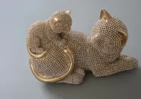 Figurka brokatowa kotki styl Glamour — ujęcie 4