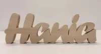 Imię dziecka Napis z drewna 30cm litera 3D Do Postawienia Grubość 2cm — ujęcie 2
