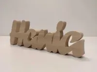 Imię dziecka Napis z drewna 30cm litera 3D Do Postawienia Grubość 2cm — ujęcie 3