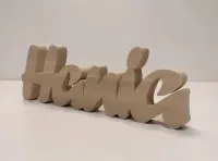 Imię dziecka Napis z drewna 30cm litera 3D Do Postawienia Grubość 2cm — ujęcie 3
