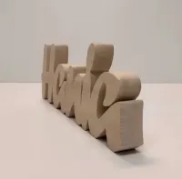 Imię dziecka Napis z drewna 30cm litera 3D Do Postawienia Grubość 2cm — ujęcie 4