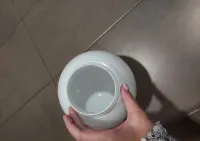 Klosz kula biały mleczny z gwintem do lampy 18 cm — ujęcie 3