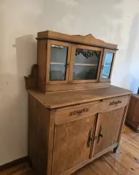 Komoda kredens tylko 141cm szeroka antyk vintage witryna — ujęcie 2