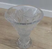 Kryształowy wazon 19 cm PRL vintage — ujęcie 2