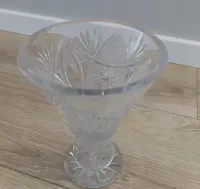 Kryształowy wazon 19 cm PRL vintage — ujęcie 2