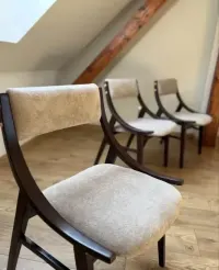 Krzesla "Skoczki" PRL 4szt po renowacji — ujęcie 2