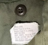 Kurtka US Army m65 kontraktowa z 1969 John Ownbey Large Long — ujęcie 3