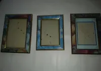 Kwiatowe ramki, drewniane 9x13cm — ujęcie 4