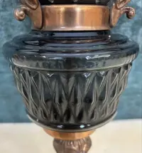 Lampa miedziana zdobiona vintage retro — ujęcie 5