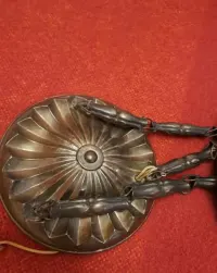 Lampa sufitowa żyrandol ampla 4 punkty 20/30r secesja art deco moderna — ujęcie 5