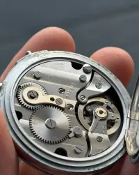 Lemania Swiss Made Vintage Stopwatch Stoper Mechaniczny + Pudełko — ujęcie 3