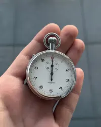 Lemania Swiss Made Vintage Stopwatch Stoper Mechaniczny + Pudełko — ujęcie 5