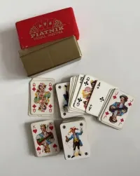 Mini karty do gry Piatnik – Vienna Austria – vintage talia podróżna — ujęcie 2