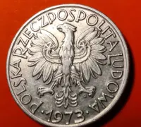 Moneta 5 zł 1973 Rybak — ujęcie 2