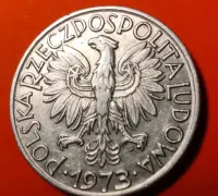 Moneta 5 zł 1973 Rybak — ujęcie 2