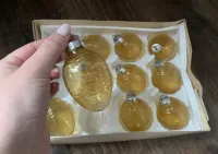 Bombki ozdoby choinkowe PRL GDR vintage cytryny — ujęcie 2