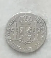Moneta srebrna 1 real 1808 Hiszpania — ujęcie 4