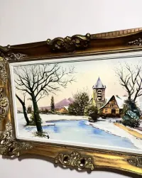 Obraz 1957r olejny na płótnie — ujęcie 3