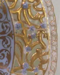 Piękna patera/talerz porcelanowa z manufaktury herend — ujęcie 4