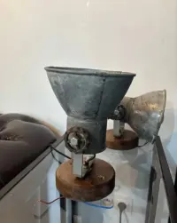 6x Lampa Industrial Vintage Loft Metal Drewno Zestaw — ujęcie 4