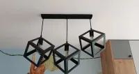 Lampa Sufitowa Loft Kostka 3x E27 — ujęcie 2