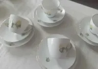 Porcelana  duńska komplet kawowy   B i G  Danmark gratka dla kolekcjon — ujęcie 2