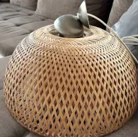 Lampa Ikea rattan jak nowa! — ujęcie 3