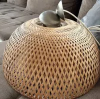 Lampa Ikea rattan jak nowa! — ujęcie 3
