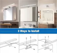 Lampa Łazienkowa Nad Lustro LED 80cm 18W Kinkiet Klosz Niorsun 4000K 6 — ujęcie 3