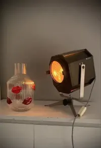 Lampa loft vintage teatralna stolowa biurkowa podlogowa prl — ujęcie 2