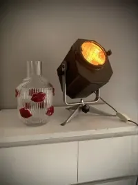 Lampa loft vintage teatralna stolowa biurkowa podlogowa prl — ujęcie 3