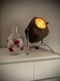 Lampa loft vintage teatralna stolowa biurkowa podlogowa prl — ujęcie 3