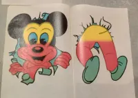 PRASOWANKA na Koszulkę Walt Disney PRL 1988 rok ZESTAW 3 NOWYCH sztuk — ujęcie 4