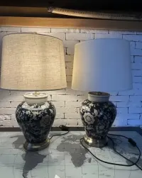 Lampa stołowa do sypialni duża Hamton PR Home ceramika — ujęcie 2