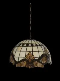 Lampa w stylu Tiffany wisząca 3 żarówki — ujęcie 5
