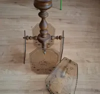 Lampa wisząca i kinkiet z motywem róży. — ujęcie 4