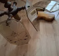 Lampa wisząca i kinkiet z motywem róży. — ujęcie 3