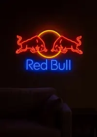 Oryginalny neon LED logo Red Bull – dekoracja/bar/pub/prezent — ujęcie 4