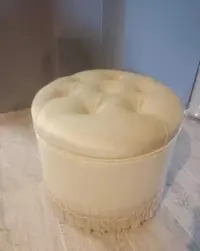 Pufy pufa puf hoker kolory Chesterfield Barok antyk kostka okrągła — ujęcie 3
