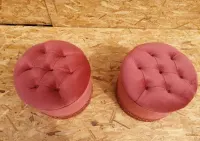 Pufy pufa puf hoker kolory Chesterfield Barok antyk kostka okrągła — ujęcie 5
