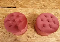 Pufy pufa puf hoker kolory Chesterfield Barok antyk kostka okrągła — ujęcie 5