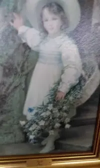 Reprodukcja obrazu ,, Dzwonki" Sigismunda Christiana Huberta Goetzego. — ujęcie 2