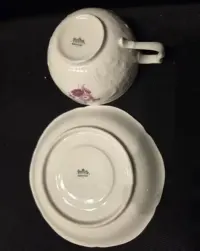 Rosenthal Sanssouci Rose Purpur Biała Filiżanka plus Podstawka — ujęcie 5