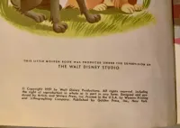 SCAMP by WALT DISNEY Prod. Wyd. 1957r Publ. by Golden Press UNIKAT PRL — ujęcie 3